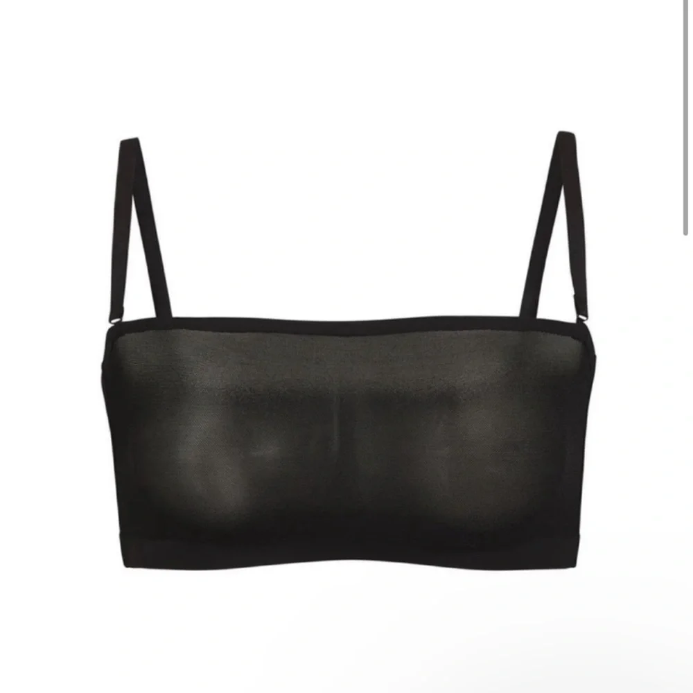 🆕 Skims Sheet Sculpt Bandeau Onyx Size XXS - Picture 1 of 7